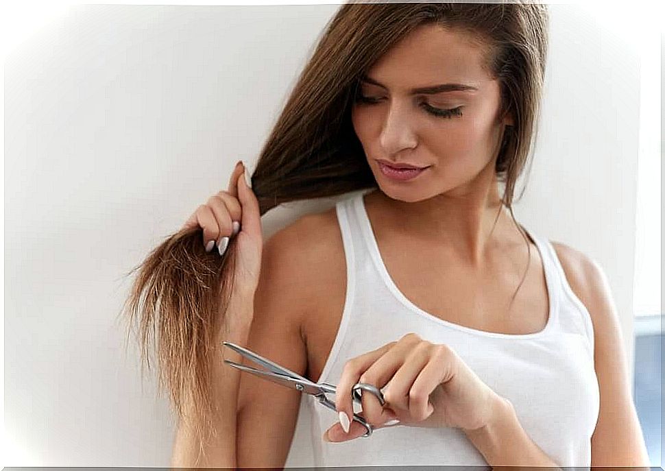 Cut tips with split ends