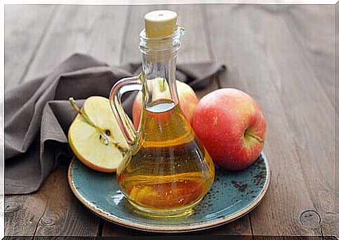 Maintain with apple cider vinegar