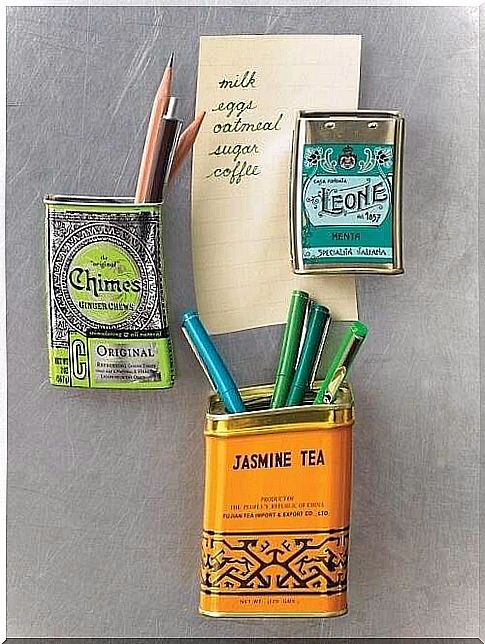 Reuse tea caddies