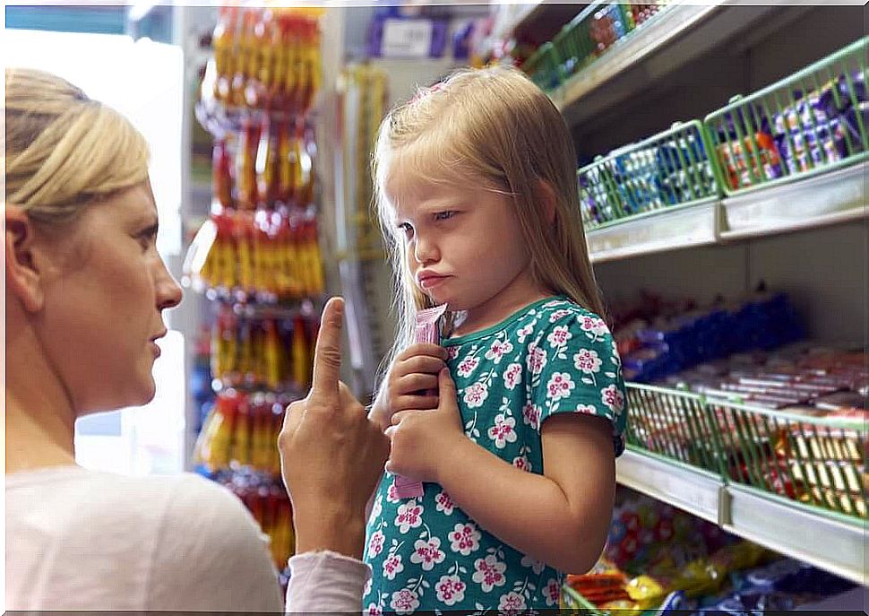 Tantrum in the supermarket