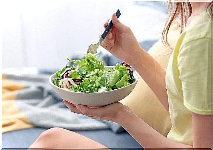 Salad instead of light products