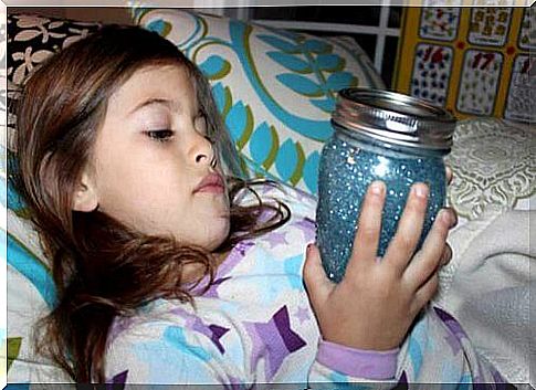 Girl with snow globe