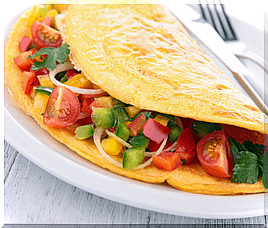 Recipe for vegetable omelette - delicious and healthy!