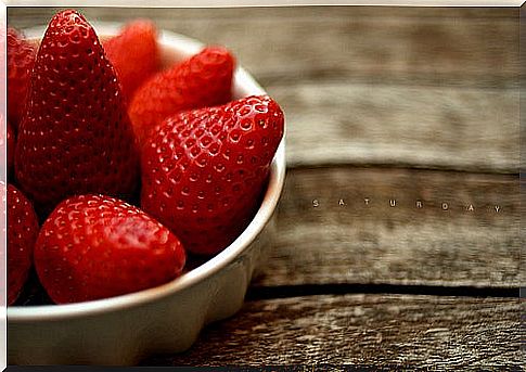 strawberries for rice pudding