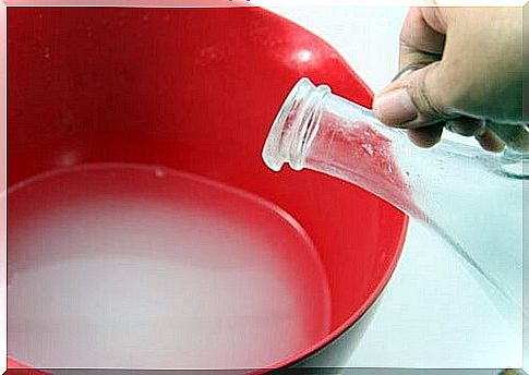 Acetic acid for difficult stains